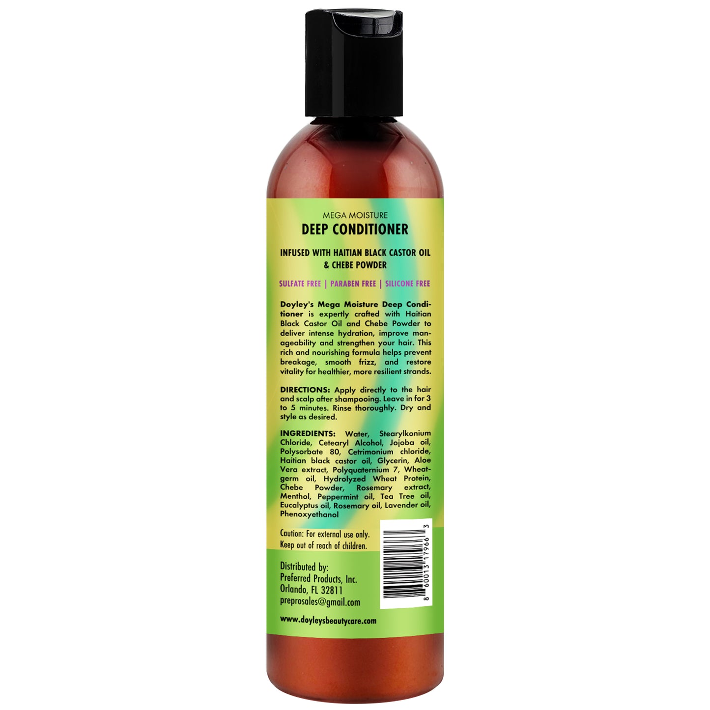 Doyley's Haitian Black Castor Oil Mega Moisture Deep Conditioner 8oz