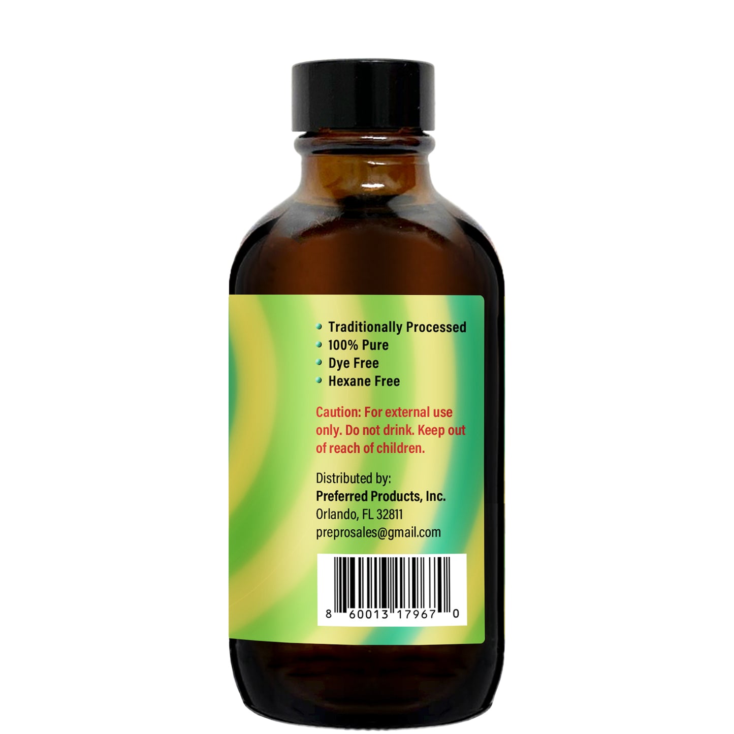 Doyley's Beauty Care Premium Haitian and Jamaican Black Castor Oil 1:1 Blend 4oz UPC.