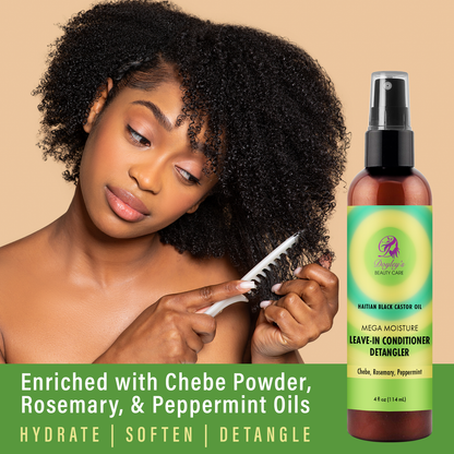 Doyley's Haitian Black Castor Oil Mega Moisture Leave-In Conditioner Detangler 4oz
