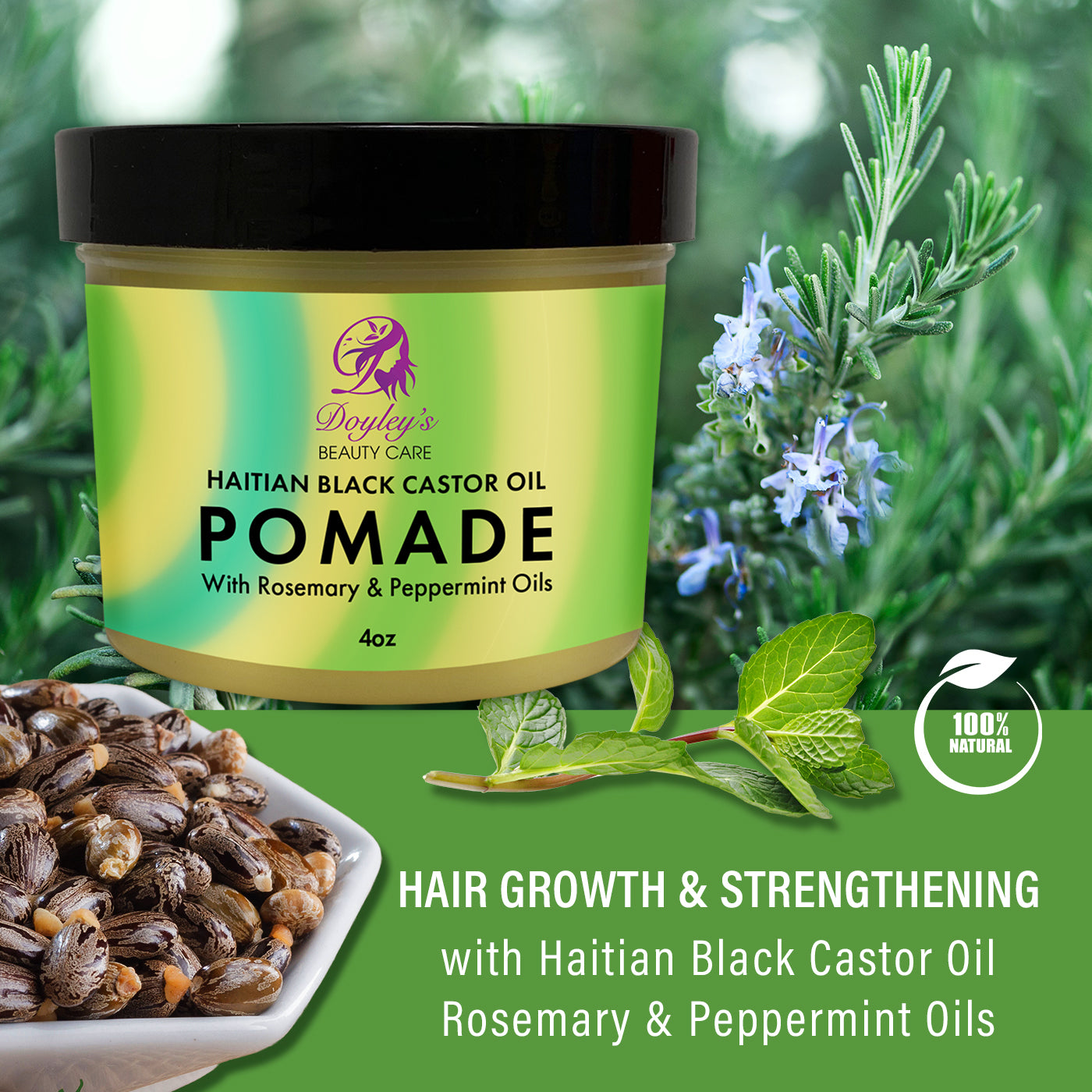 Doyley's Haitian Black Castor Oil Pomade 4oz