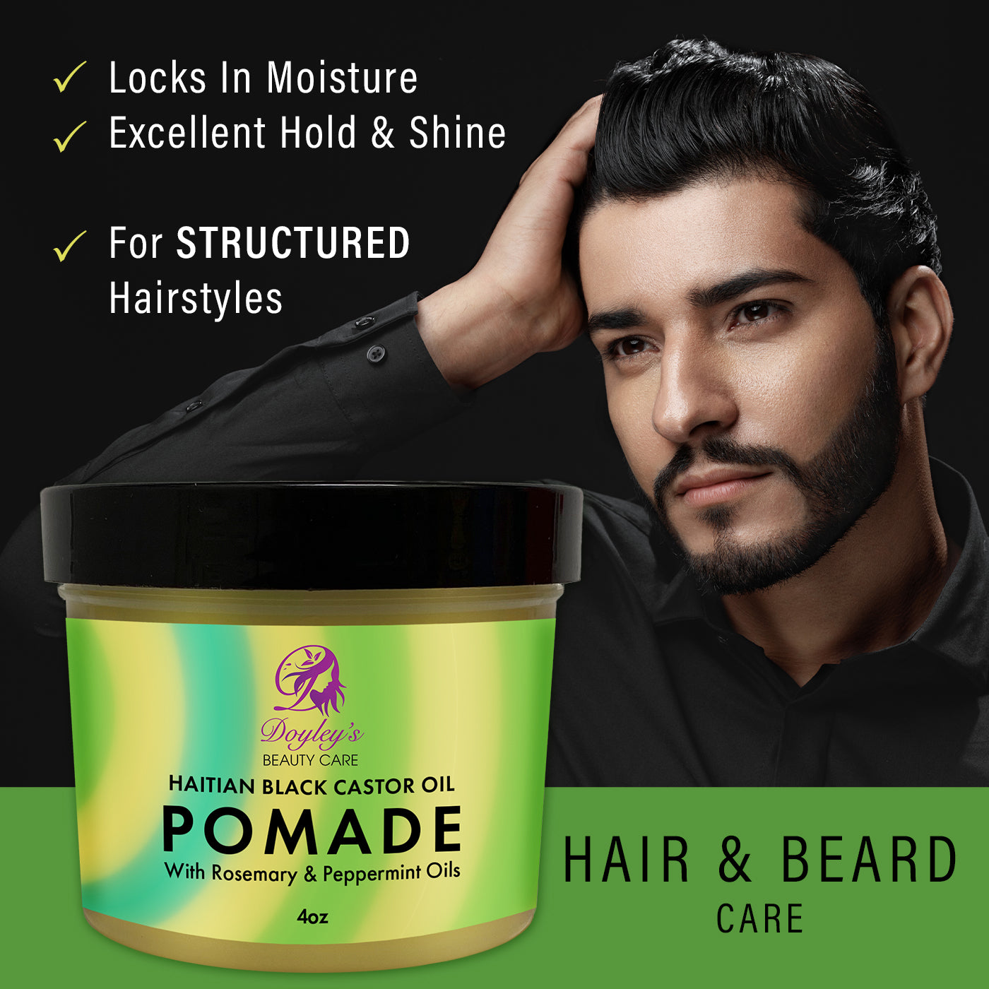 Doyley's Haitian Black Castor Oil Pomade 4oz