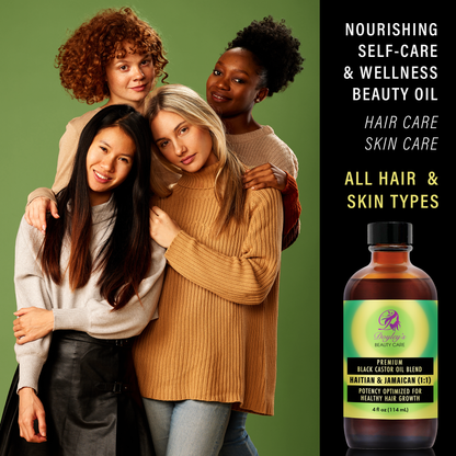 Doyley's Premium Haitian and Jamaican Black Castor Oil 1:1 Blend for all hair types